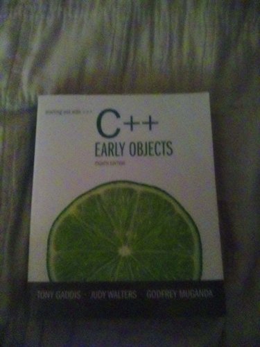 Beispielbild fr Starting Out with C++: Early Objects (8th Edition) zum Verkauf von Jenson Books Inc