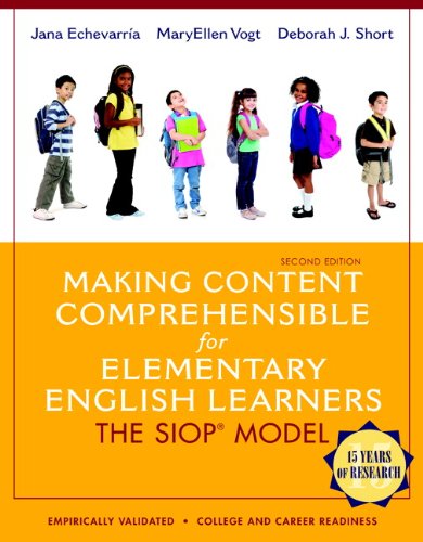 Beispielbild fr Making Content Comprehensible for Elementary English Learners: The SIOP Model (2nd Edition) zum Verkauf von BooksRun