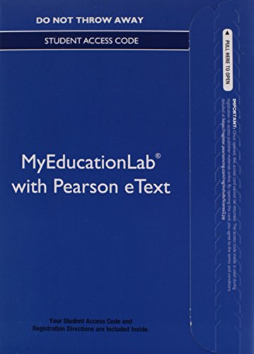 Beispielbild fr NEW MyEducationLab with Video-Enhanced Pearson eText -- Standalone Access Card -- for All Children Read: Teaching for Literacy in Today's Diverse Classrooms zum Verkauf von Campus Bookstore