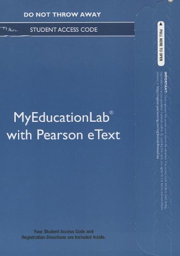Beispielbild fr New Myeducationlab With Video-Enhanced Pearson Etext -- Standalone Access Card -- For Fundamentals Of Early Childhood Education zum Verkauf von Basi6 International