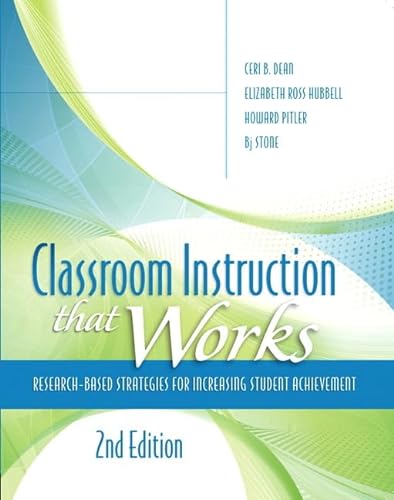 9780133366723: Classroom Instruction That Works: Research-Based Strategies for Increasing Student Achievement