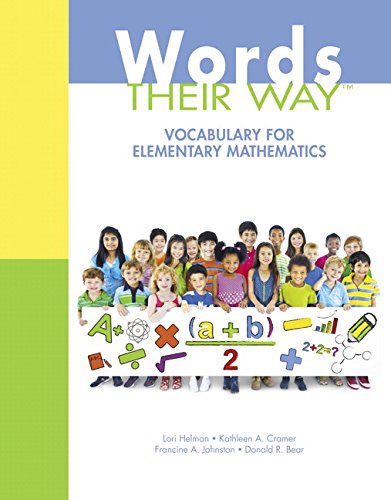 Imagen de archivo de Words Their Way: Vocabulary for Elementary Mathematics (Words Their Way Series) a la venta por Irish Booksellers