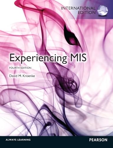 Stock image for Experiencing MIS: International Edition for sale by Revaluation Books