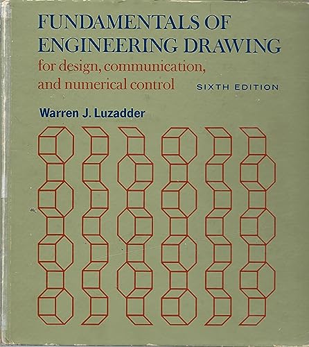 Stock image for Fundamentals of engineering drawing for design, communication, and numerical control for sale by HPB-Red