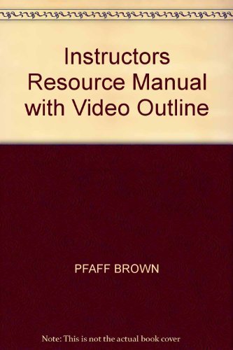 9780133385670: Instructors Resource Manual with Video Outline