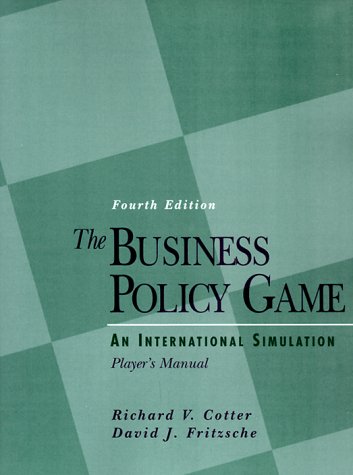 Stock image for The Business Policy Game: An International Simulation : Player's Manual/Book and Disk for sale by HPB-Red