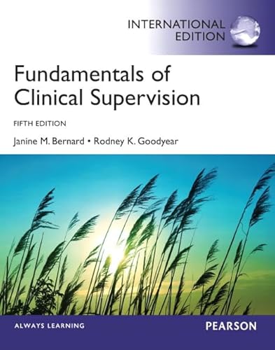 Beispielbild fr Fundamentals of Clinical Supervision: International Edition zum Verkauf von Books Unplugged