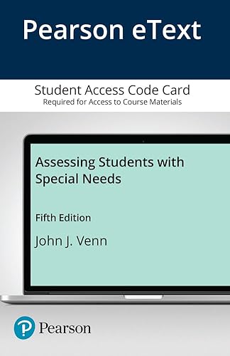 9780133397529: Assessing Students With Special Needs, Pearson Etext Access Card