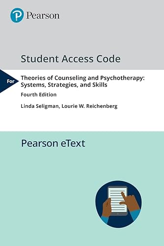 Beispielbild fr Pearson eText Theories of Counseling and Psychotherapy: Systems, Strategies, and Skills -- Access Card zum Verkauf von Textbooks_Source