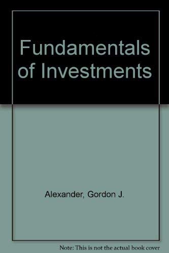 Imagen de archivo de Fundamentals of Investments a la venta por HPB-Red