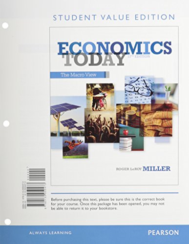 Imagen de archivo de Economics Today: The Macro view, Student Value Edition Plus NEW MyEconLab with Pearson eText -- Access Card Package (17th Edition) a la venta por HPB-Red
