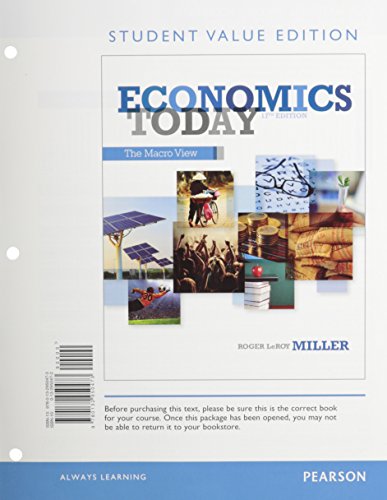 Stock image for Economics Today: The Macro view, Student Value Edition Plus NEW MyEconLab with Pearson eText -- Access Card Package (17th Edition) for sale by HPB-Red