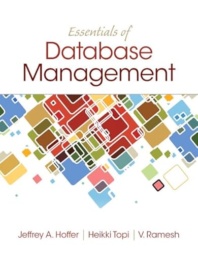 Beispielbild fr Essentials of Database Management zum Verkauf von HPB-Red