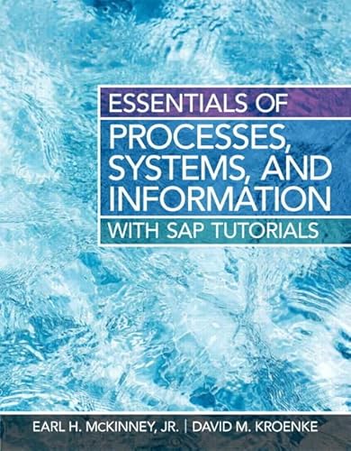 Beispielbild fr Essentials of Processes, Systems, and Information: With SAP Tutorials zum Verkauf von ThriftBooks-Dallas