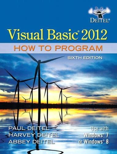 Imagen de archivo de Visual Basic 2012 How to Program a la venta por BooksRun