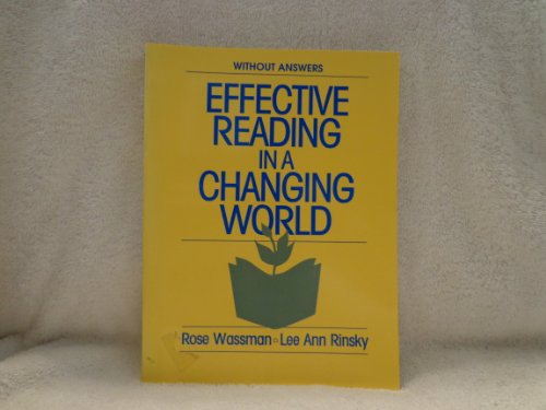 Stock image for Effective reading in a changing world for sale by SecondSale