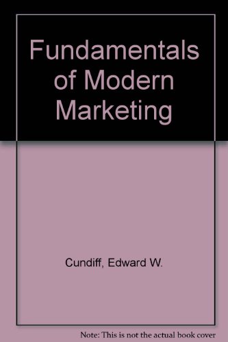 Imagen de archivo de Fundamentals of modern marketing a la venta por Wonder Book