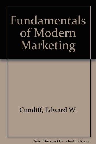 Beispielbild fr Fundamentals of Modern Marketing zum Verkauf von Better World Books: West
