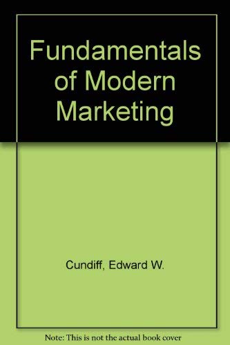 Beispielbild fr Fundamentals of Modern Marketing zum Verkauf von Kennys Bookstore