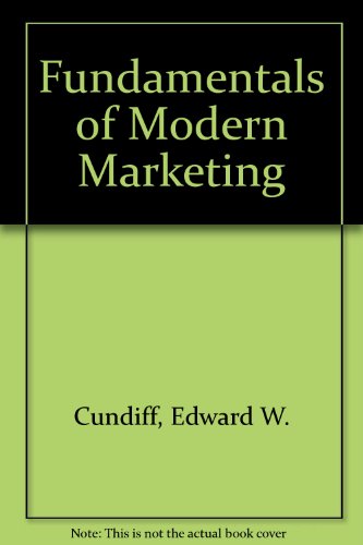 Beispielbild fr Study Guide - Fundamentals of Modern Marketing zum Verkauf von Books@Ruawai