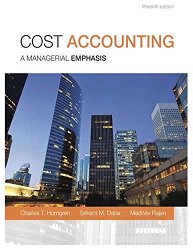 9780133428704: Cost Accounting: A Managerial Emphasis