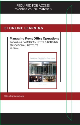 9780133431322: Managing Front Office Operations Online Component (AHLEI) -- Access Card