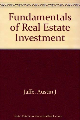 Imagen de archivo de Fundamentals of real estate investment a la venta por Wonder Book