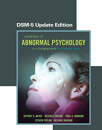 Stock image for Essentials of Abnormal Psychology, Third Canadian Edition, DSM-5 Update Edition (3rd Edition) for sale by SecondSale