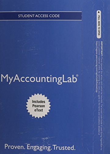 Imagen de archivo de Financial Accounting MyAccountinglab Access Code: Includes Pearson Etext a la venta por Revaluation Books