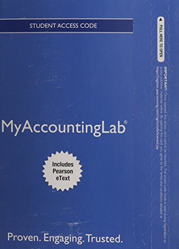 Stock image for Financial Accounting MyAccountinglab Access Code: Includes Pearson Etext for sale by Revaluation Books