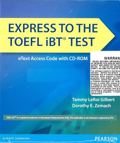 Stock image for Express to the TOEFL iBT Test eTEXT (folder with Access Code and CD-ROM) for sale by Revaluation Books