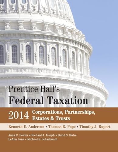 Imagen de archivo de Prentice Hall's Federal Taxation 2014: Corporations, Partnerships, Estates & Trusts a la venta por ZBK Books