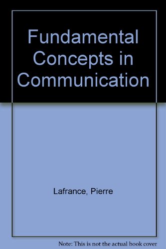 9780133446159: Fundamental Concepts in Communication