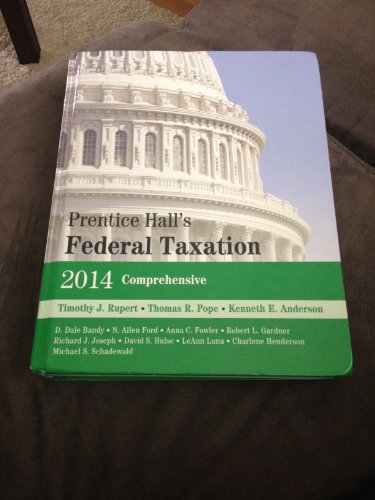 Beispielbild fr Prentice Hall's Federal Taxation 2014 zum Verkauf von HPB-Red