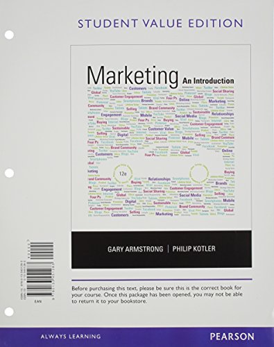 9780133451283: Marketing: An Introduction, Student Value Edition (12th Edition)