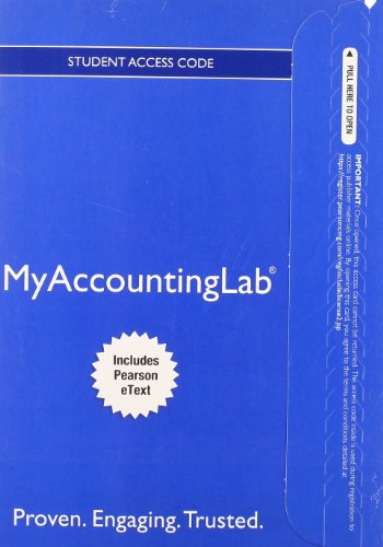 Stock image for NEW MyAccountingLab with Pearson eText -- Access Card -- for Managerial Accounting for sale by SecondSale