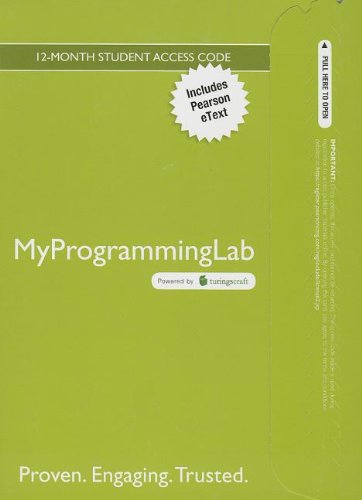 MyProgrammingLab with Pearson eText -- Access Code Card -- for Starting Out with C++: Early Objects (9780133452259) by Gaddis, Tony; Walters, Judy; Muganda, Godfrey