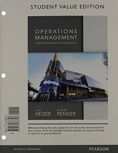9780133455182: Operations Management: Sustainability and Supply Chain Management