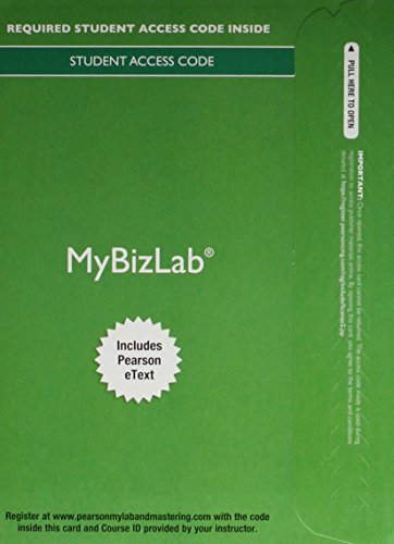 9780133456356: MyBizLab 2014 With Pearson Etext Access Card