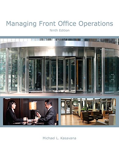 Immagine dell'editore per Managing Front Office Operations Answer Sheet (AHLEI) & Managing Front Office Operations Online Component (AHLEI) -- (9th Edition) (AHLEI - Front Office Operations) Kasavana, Michael L. and American Hotel & Lodging Association venduto da College Campus