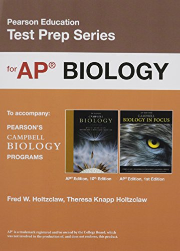 Imagen de archivo de Preparing for the Biology AP* Exam (School Edition) (Pearson Education Test Prep) a la venta por Your Online Bookstore