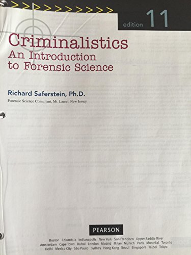 Stock image for Criminalistics: An Introduction to Forensic Science (11th Edition) for sale by HPB-Red