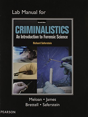 Imagen de archivo de Lab Manual for Criminalistics: An Introduction to Forensic Science a la venta por Irish Booksellers