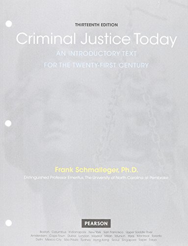 Beispielbild fr Criminal Justice Today: An Introductory Text for the 21st Century, Student Value Edition zum Verkauf von HPB-Red