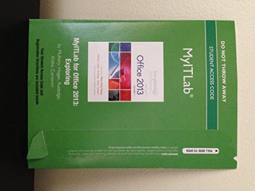 9780133460483: MyLab IT -- Access Card -- for Exploring Microsoft Office 2013 Volume 1