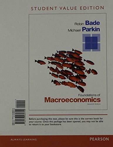 Stock image for Foundations of Macroeconomics, Student Value Edition (Pearson Series in Economics) for sale by HPB-Red