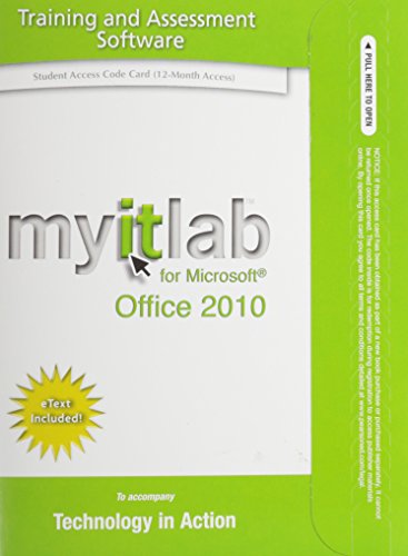 9780133461022: myitlab with Pearson eText -- Access Code -- for Technology in Action [Office 2010]