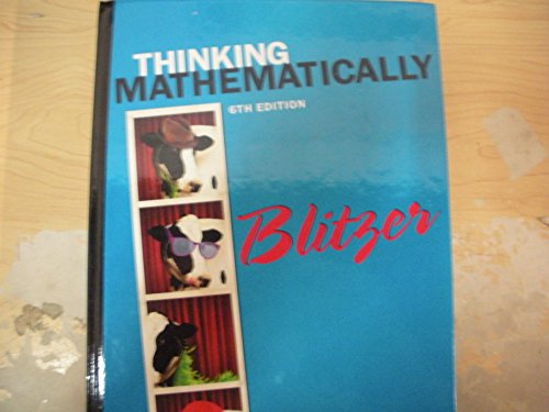 Stock image for Thinking Mathematically, NASTA 6th Edition for sale by Your Online Bookstore