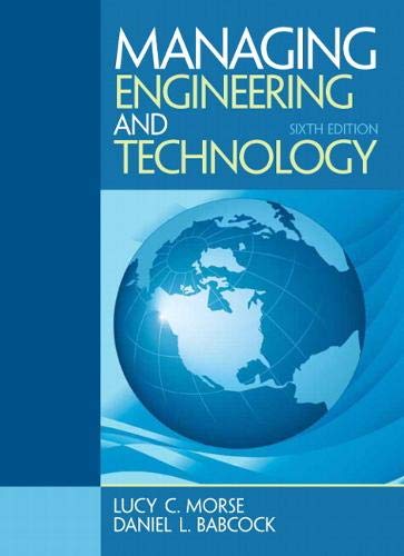Stock image for Managing Engineering and Technology for sale by 2nd Life Books