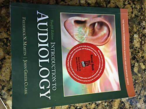 Stock image for Introduction to Audiology for sale by Better World Books